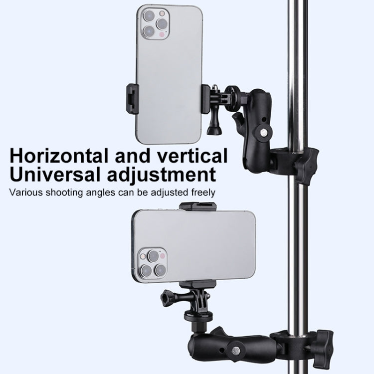 360 Rotation Adjustable Action Camera Bike Motorcycle Handlebar Holder(Black) - Bicycle Handlebar Mount by PMC TechLife | Online Shopping South Africa | PMC TechLife | Buy Now Pay Later Mobicred