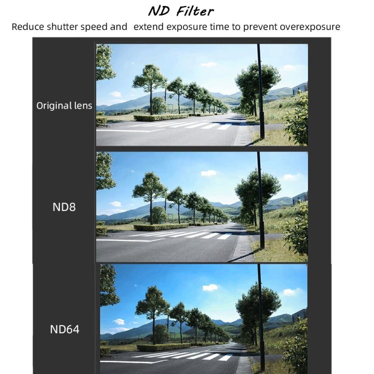 JSR Round Housing ND64 Lens Filter for GoPro HERO8 Black - Lens Filter by JSR | Online Shopping South Africa | PMC TechLife | Buy Now Pay Later Mobicred