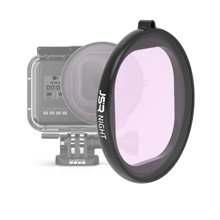 JSR Round Housing NIGHT Lens Filter for GoPro HERO8 Black - Lens Filter by JSR | Online Shopping South Africa | PMC Jewellery | Buy Now Pay Later Mobicred