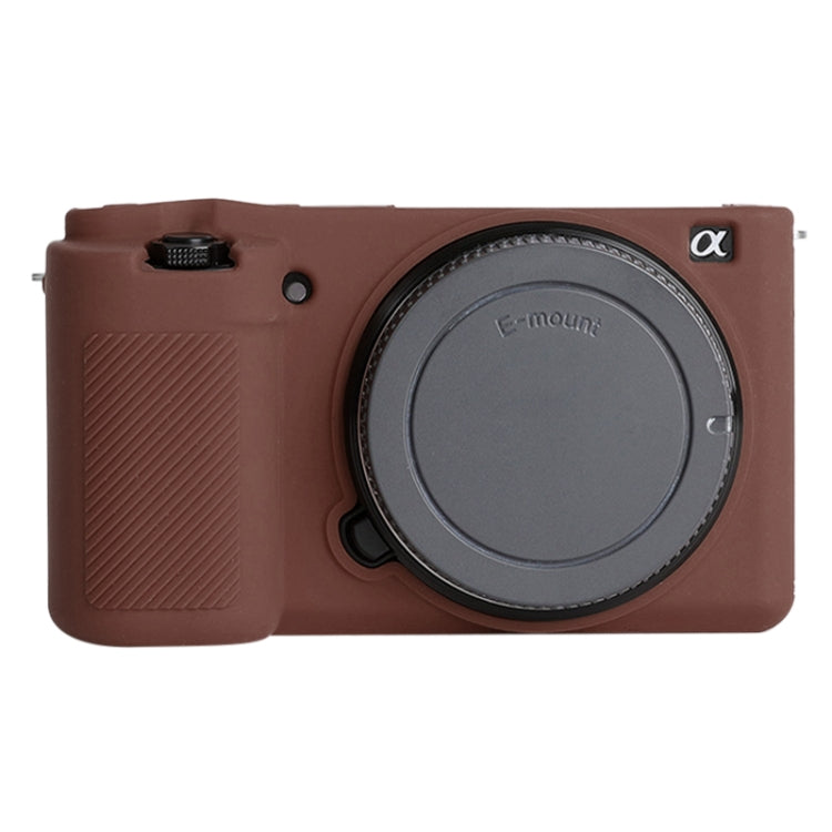 For Sony ZV-E10 Soft Silicone Protective Case (Coffee) - Protective Case by PMC Jewellery | Online Shopping South Africa | PMC Jewellery