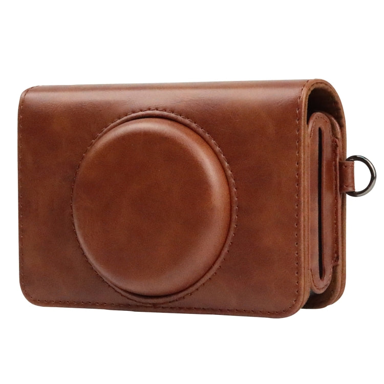 For Kodak Mini Shot2 Retro / C210R instax Full Body Camera PU Leather Case Bag with Strap (Brown) - Leather Bag by PMC TechLife | Online Shopping South Africa | PMC TechLife | Buy Now Pay Later Mobicred