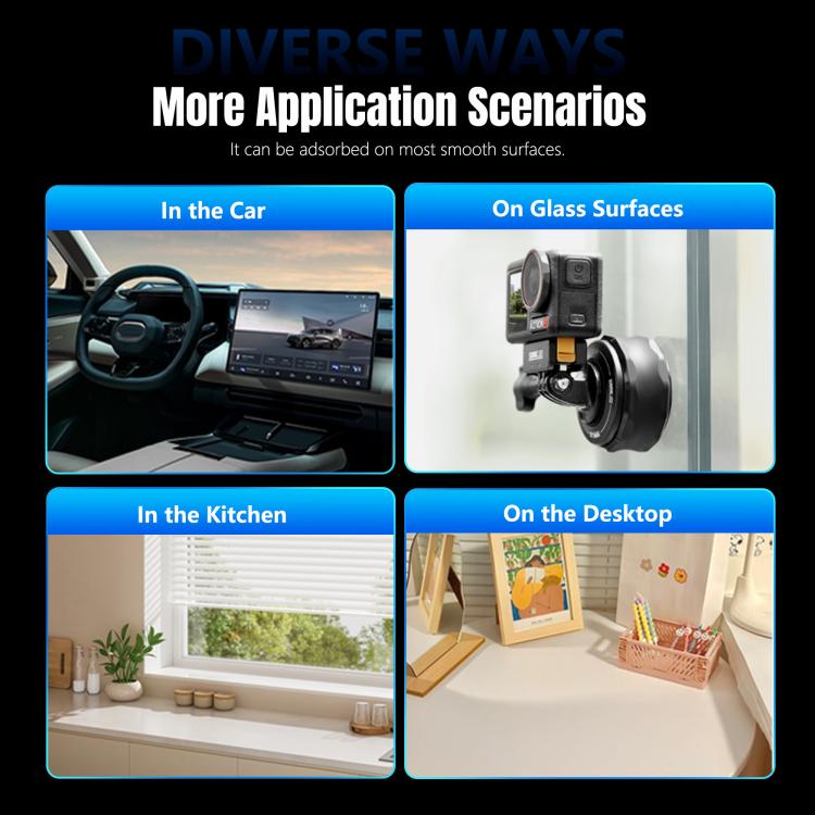 STARTRC Universal Electric Magnetic Suction Cup Mount (Black) - free shipping - PMC TechLife - Order now!
