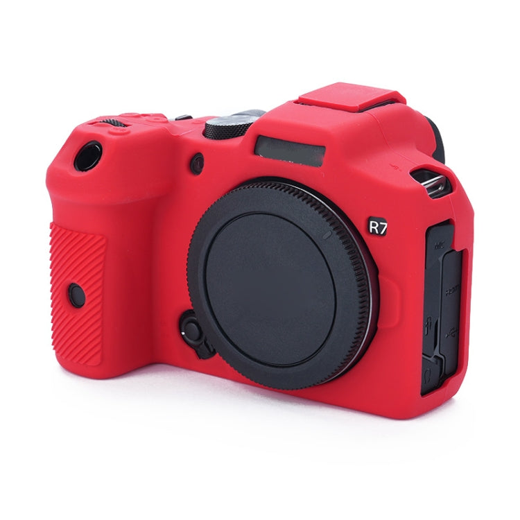 For Canon EOS R7 Soft Silicone Protective Case (Red) - Protective Case by PMC TechLife | Online Shopping South Africa | PMC TechLife | Buy Now Pay Later Mobicred