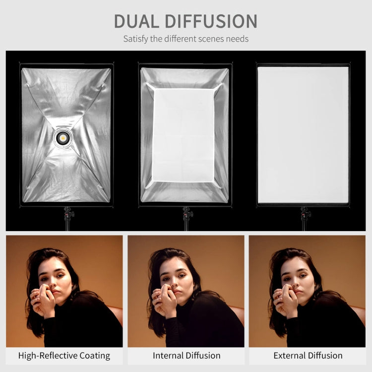 FEELWORLD FSR90 60x90cm Rectangular Softbox Quick Release Bowens Mount Diffuser - free shipping - PMC TechLife - Order now!