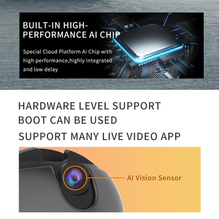 Q9 Al Gesture Recognition Two Axis Follow-up Cloud Platform(Gold) - Tripod Heads by PMC TechLife | Online Shopping South Africa | PMC TechLife | Buy Now Pay Later Mobicred