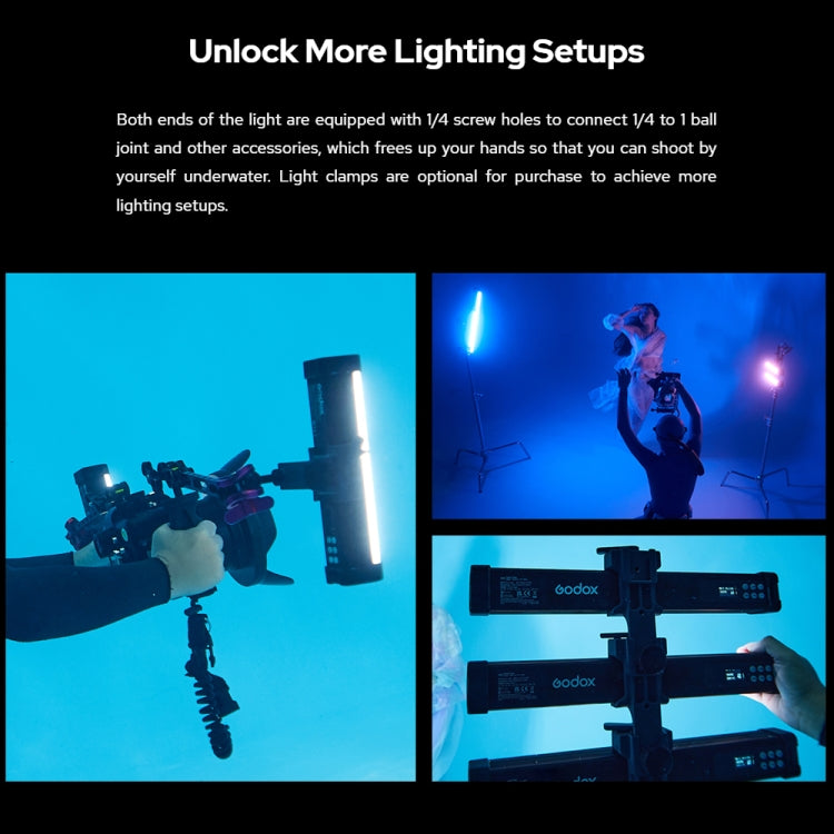 Godox WT25D Waterproof Tube Light  25cm White Light Photo Video Fill Light - free shipping - PMC TechLife - Order now!