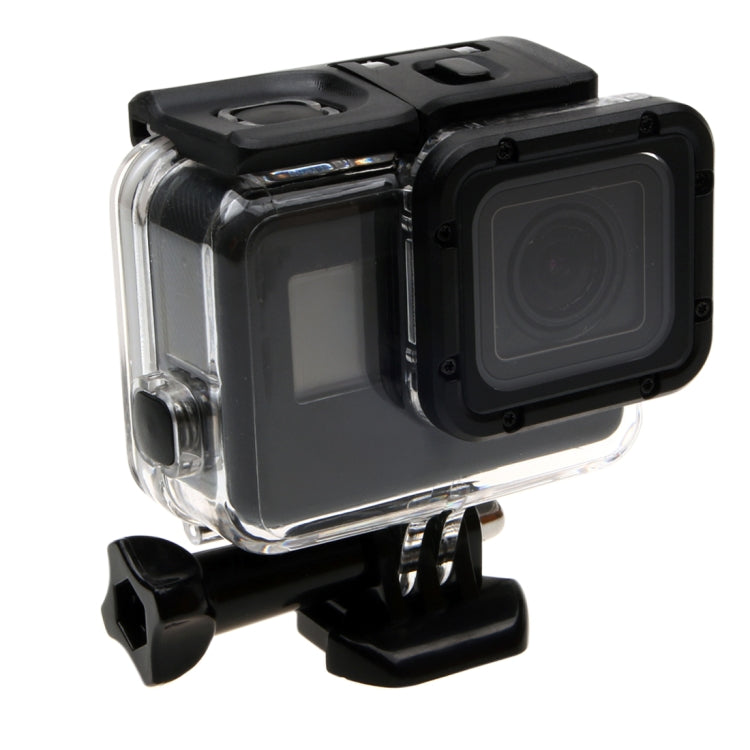 For GoPro  NEW HERO /HERO6   /5  30m Waterproof Housing Protective Case + Hollow Back Cover with Buckle Basic Mount & Screw, No Need to Disassemble Lens(GP413) - Waterproof Cases by PMC Jewellery | Online Shopping South Africa | PMC Jewellery | Buy Now Pay Later Mobicred