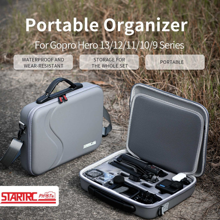 STARTRC Shoulder Storage Bag Handbag For GoPro HERO13 Black /12 Black /11 Black /10 Black /9 Black(Grey) - free shipping - PMC TechLife - Order now!