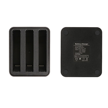 For Insta360 X4 Tri-Slot Batteries Fast Charger (Black) - Others by PMC Jewellery | Online Shopping South Africa | PMC Jewellery | Buy Now Pay Later Mobicred