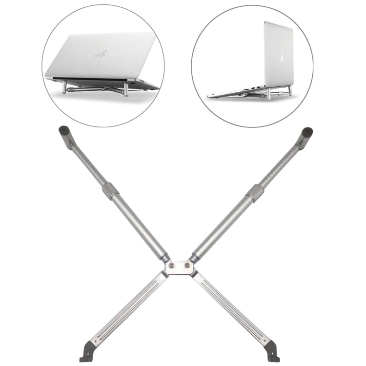 Universal Aluminum Alloy Cooling Stand Foldable Height Extender Holder for 12-17 inch PC iPad Notebook - MacBook Holder by PMC Jewellery | Online Shopping South Africa | PMC Jewellery | Buy Now Pay Later Mobicred
