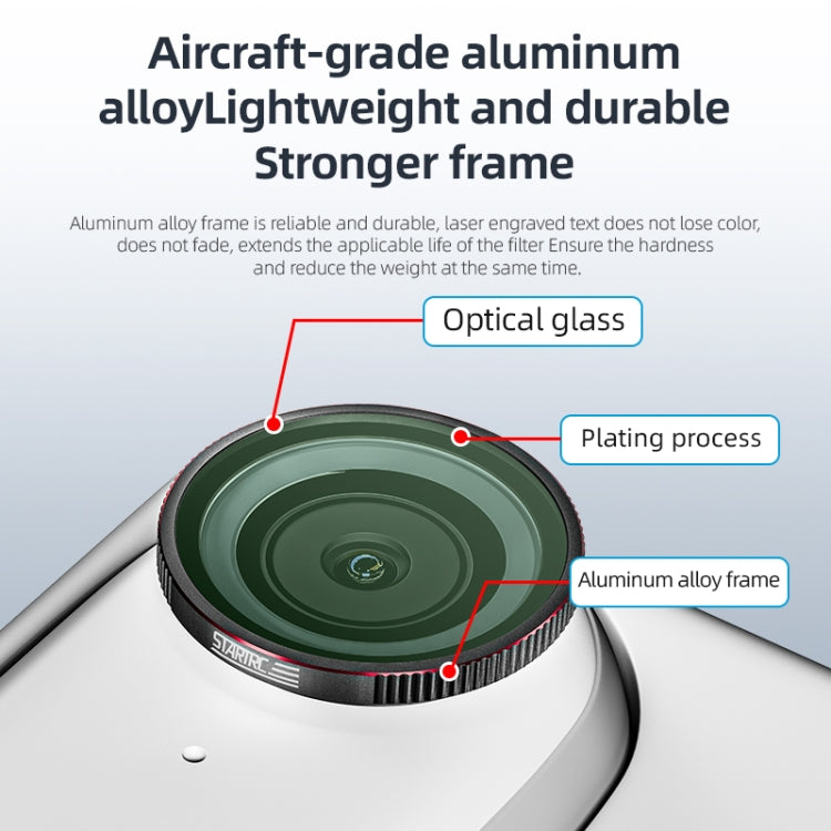 For Insta360 GO 3S STARTRC MCUV Camera Lens Filter (Black Red) - free shipping - PMC TechLife - Order now!