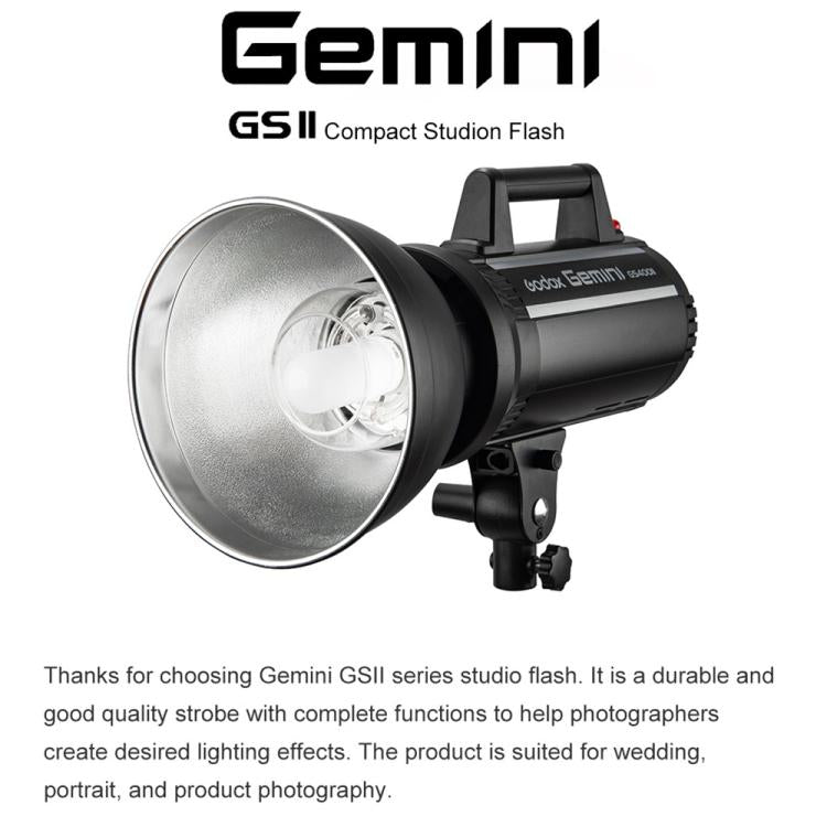 Godox Gemini GS200II Studio Flash Light 200Ws Bowens Mount Strobe Flash (AU Plug) - free shipping - PMC TechLife - Order now!