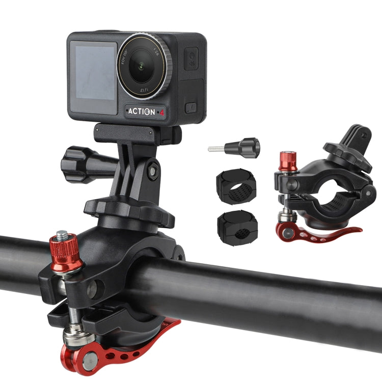 Sunnylife Sports Camera Universal Bicycle Clamp 360 Rotation 19-35mm Clip for DJI Action / Insta360 / GoPro (Black) - Bicycle Handlebar Mount by Sunnylife | Online Shopping South Africa | PMC Jewellery | Buy Now Pay Later Mobicred