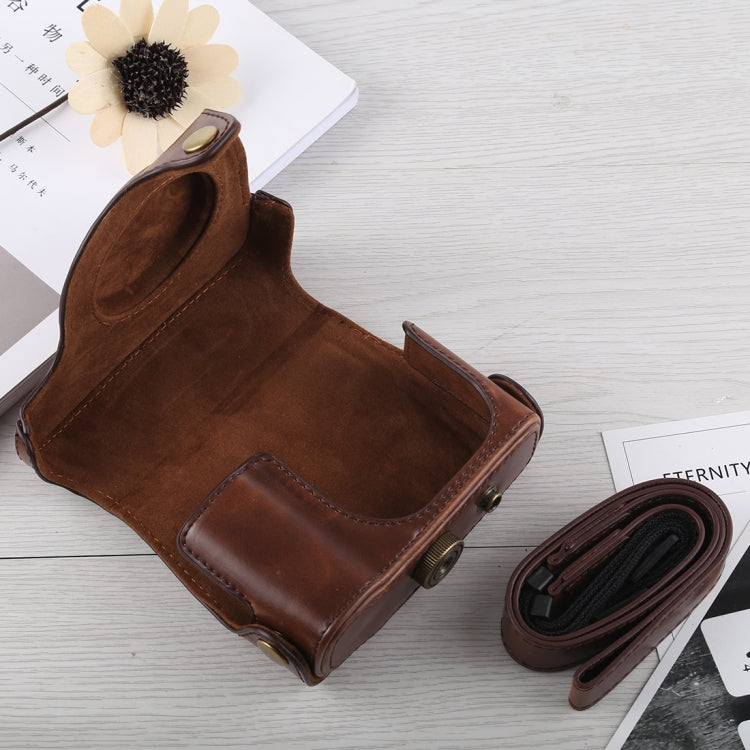 Full Body Camera PU Leather Case Bag with Strap for Canon G16 (Coffee) - free shipping - PMC TechLife - Order now!