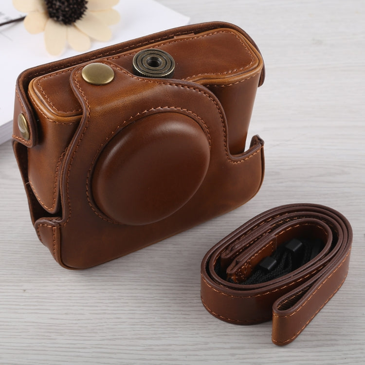 Full Body Camera PU Leather Case Bag with Strap for Canon G16 (Brown) - free shipping - PMC TechLife - Order now!
