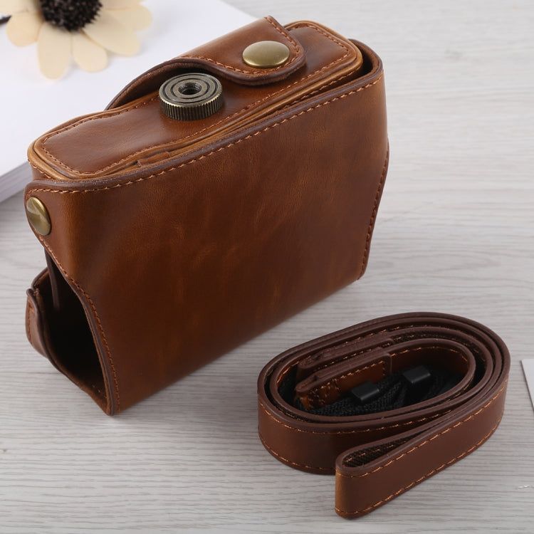 Full Body Camera PU Leather Case Bag with Strap for Canon G16 (Brown) - free shipping - PMC TechLife - Order now!
