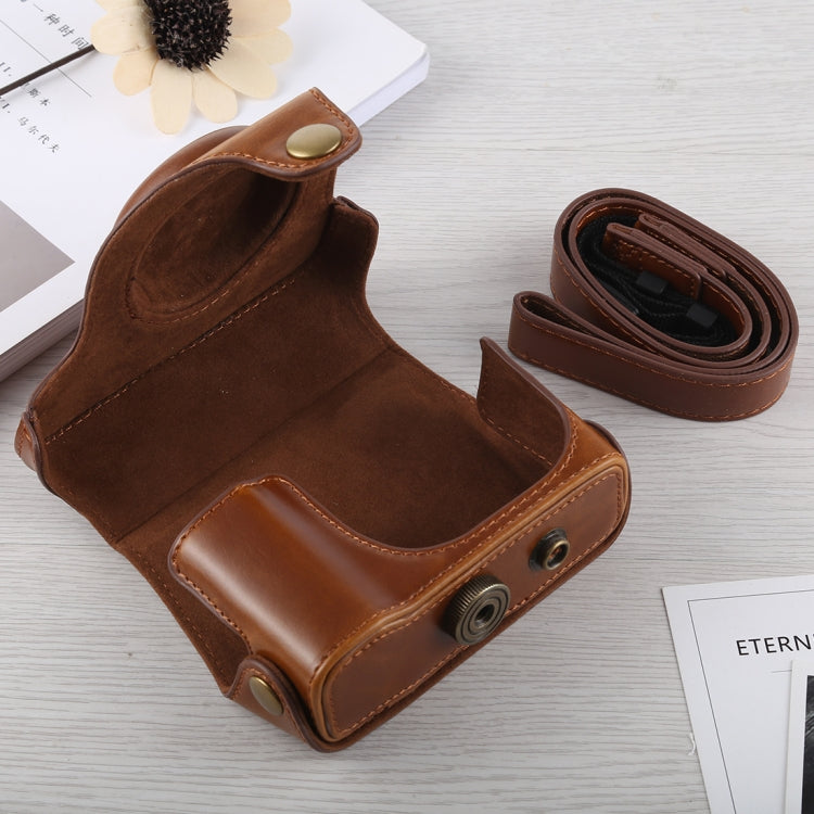 Full Body Camera PU Leather Case Bag with Strap for Canon G16 (Brown) - free shipping - PMC TechLife - Order now!