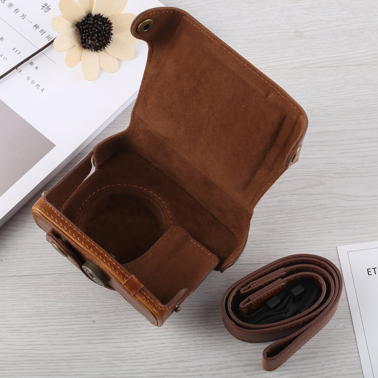 Full Body Camera PU Leather Case Bag with Strap for Canon G16 (Brown) - free shipping - PMC TechLife - Order now!