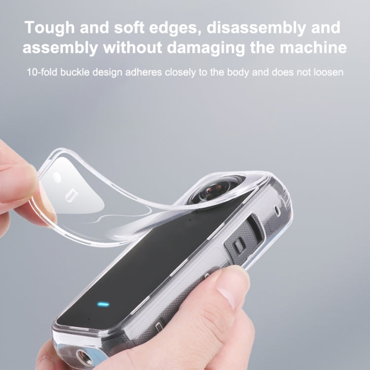 For Insta360 X3 Hollow Clear TPU Protective Case (Transparent) - Case & Bags by PMC TechLife | Online Shopping South Africa | PMC TechLife | Buy Now Pay Later Mobicred