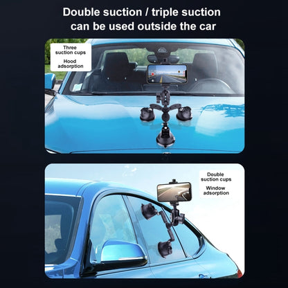 Single Suction Cup Articulating Friction Magic Arm Phone Clamp Mount (Black) - Holder by PMC Jewellery | Online Shopping South Africa | PMC Jewellery | Buy Now Pay Later Mobicred