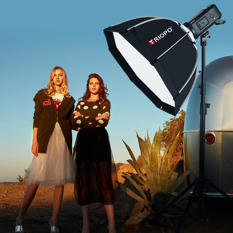 TRIOPO K65 65cm Speedlite Flash Octagon Parabolic Softbox Bowens Mount Diffuser for Speedlite - free shipping - PMC TechLife - Order now!