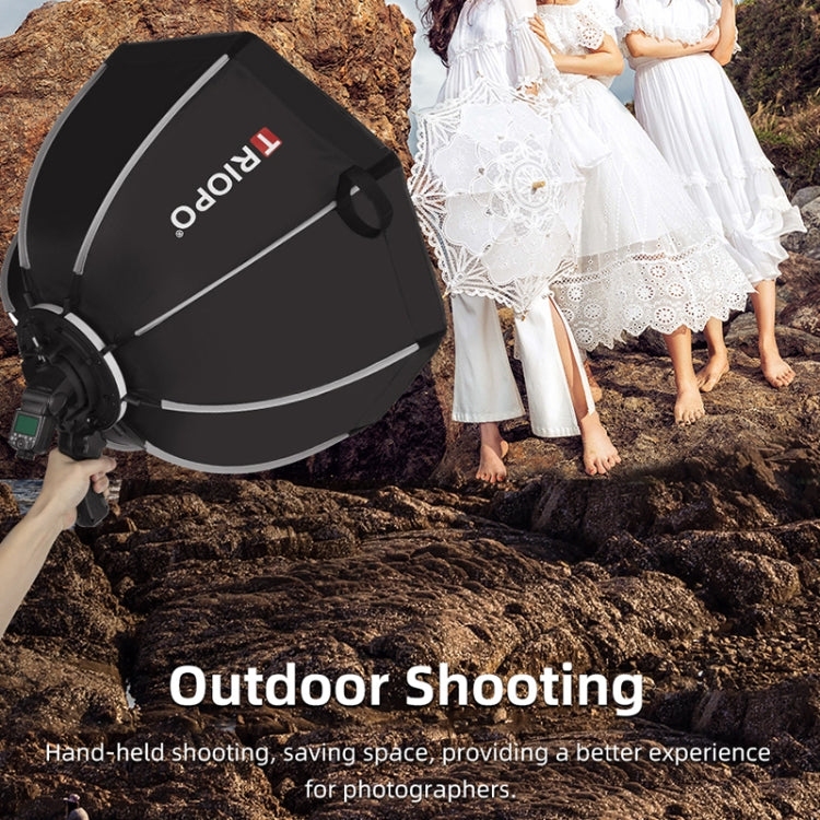 TRIOPO KS90 90cm Dome Speedlite Flash Octagon Parabolic Softbox Diffuser with Bracket Mount Handle for Speedlite - free shipping - PMC TechLife - Order now!