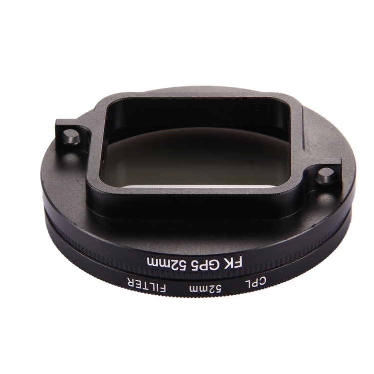 52mm 3 in 1 Round Circle CPL Lens Filter with Cap for GoPro HERO7 Black/6 /5 - Lens Filter by JSR | Online Shopping South Africa | PMC TechLife | Buy Now Pay Later Mobicred