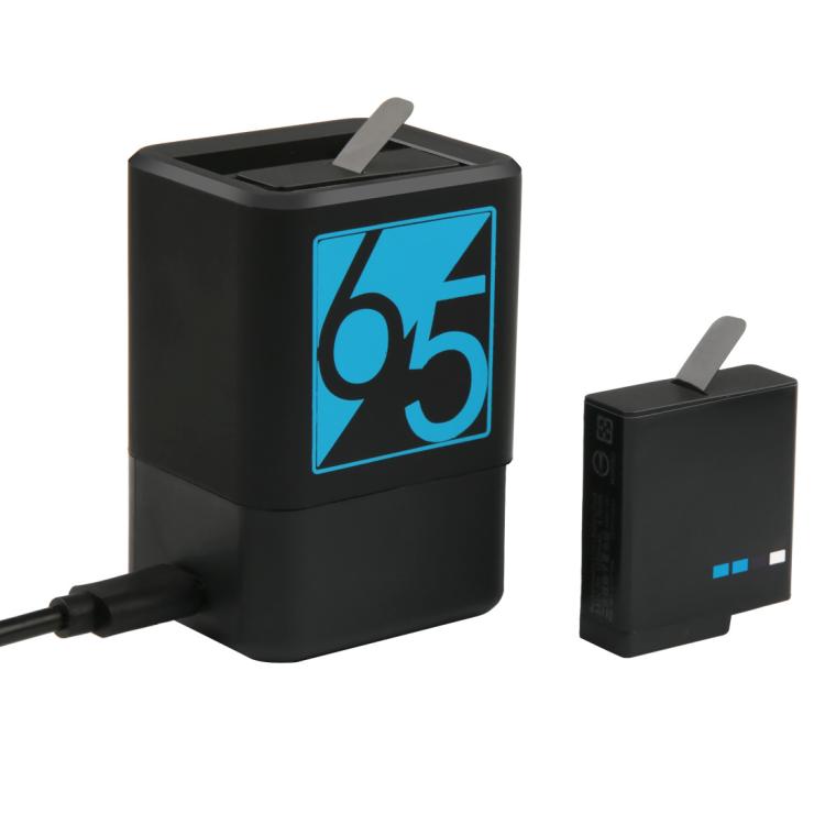 Dual Batteries Charger with USB-C / Type-C Cable for GoPro HERO6 /5 - Charger by PMC TechLife | Online Shopping South Africa | PMC TechLife | Buy Now Pay Later Mobicred