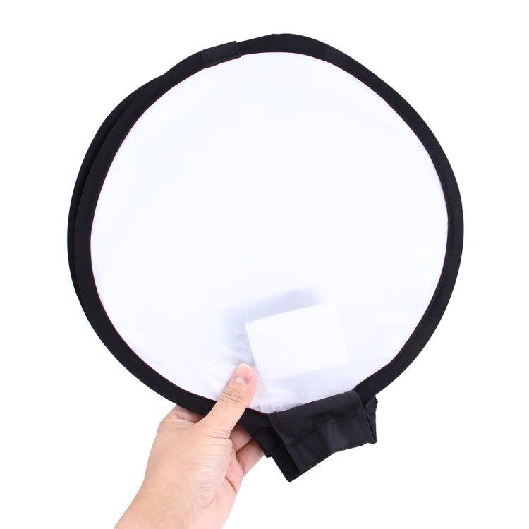 30cm Universal Round Style Flash Folding Soft Box, Without Flash Light Holder(Black + White) - free shipping - PMC TechLife - Order now!