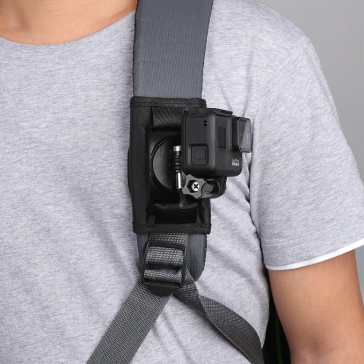 Hook and Loop Fastener Backpack Rec-Mounts Clip Clamp Mount with Screw for GoPro HERO9 Black / HERO8 Black /7 /6 /5 /5 Session /4 Session /4 /3+ /3 /2 /1, DJI Osmo Action, Xiaoyi and Other Action Cameras -  by PMC Jewellery | Online Shopping South Africa | PMC Jewellery | Buy Now Pay Later Mobicred