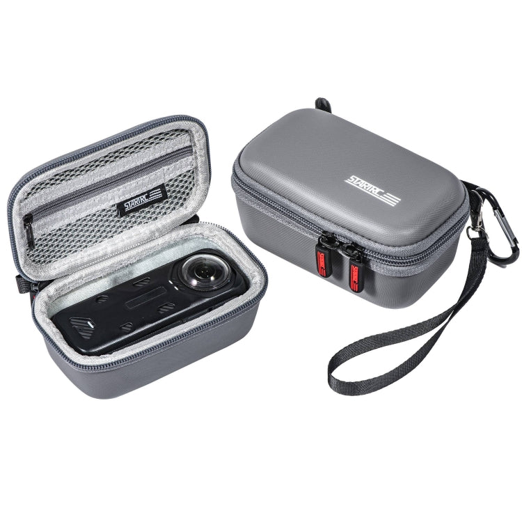 For Insta360 X5 / X4 STARTRC Camera Carry Case with Carabiner & Strap (Grey) - free shipping - PMC TechLife - Order now!