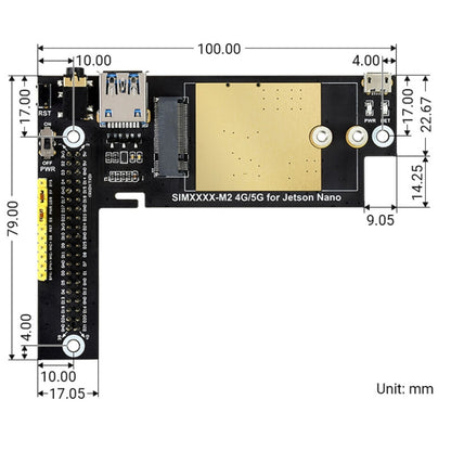 Waveshare SIM8200EA-M2 5G Snapdragon X55 Multi Mode Multi Band 5G/4G/3G Module Expand Board for Jetson Nano, US Plug - Modules Expansions Accessories by WAVESHARE | Online Shopping South Africa | PMC Jewellery | Buy Now Pay Later Mobicred