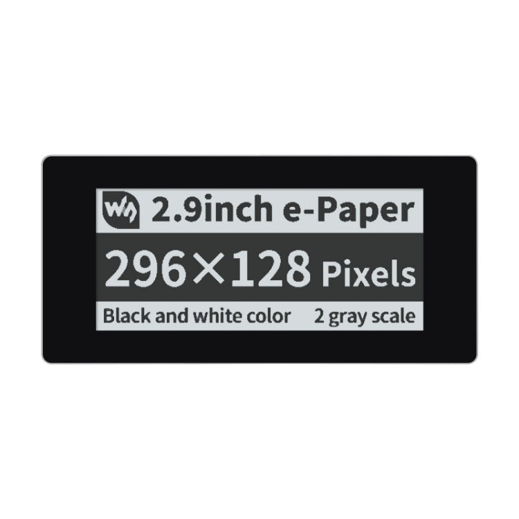 Waveshare 2.9 inch 296 x 128 Pixel Touch Black / White e-Paper Module for Raspberry Pi Pico, SPI Interface - free shipping - PMC Jewellery - Order now!