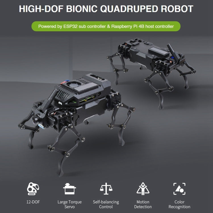 Waveshare WAVEGO 12-DOF Bionic Dog-Like Robot, Extension Pack(EU Plug) - Robotics Accessories by WAVESHARE | Online Shopping South Africa | PMC Jewellery | Buy Now Pay Later Mobicred