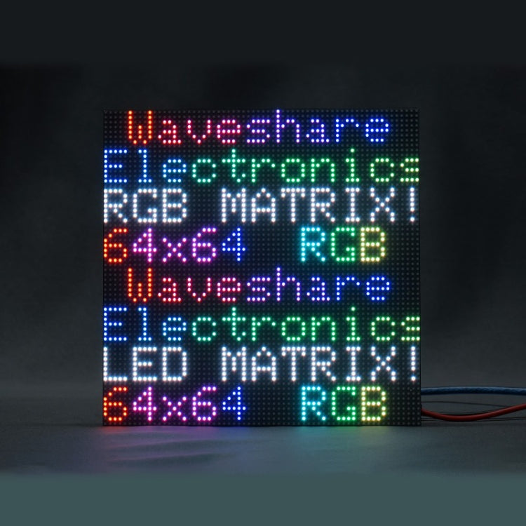 Waveshare RGB Full-Color LED Matrix Panel, 3mm Pitch, 64 x 64 Pixels, Adjustable Brightness - free shipping - PMC Jewellery - Order now!