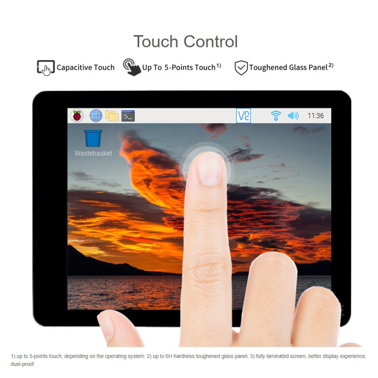 Waveshare 2.8 inch Capacitive Touch Display for Raspberry Pi, 480 x 640, DSI, IPS, Fully Laminated Screen - free shipping - PMC Jewellery - Order now!