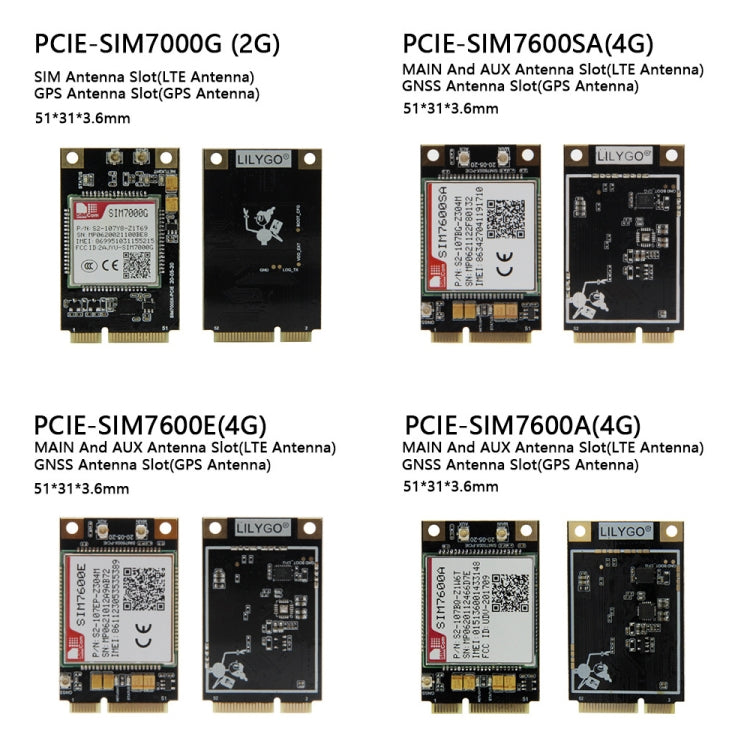 TTGO T-PCIE ESP32-WROVER-B AXP192 Chip WiFi Bluetooth Nano Card SIM Series Module Hardware Composable Development Board, SIM7600SA-PCIE - free shipping - PMC Jewellery - Order now!