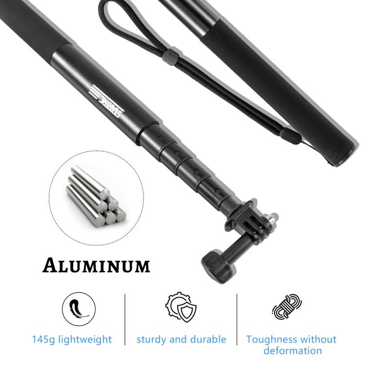 STARTRC 1.3m Handheld Extendable Pole Monopod (Black) - free shipping - PMC TechLife - Order now!