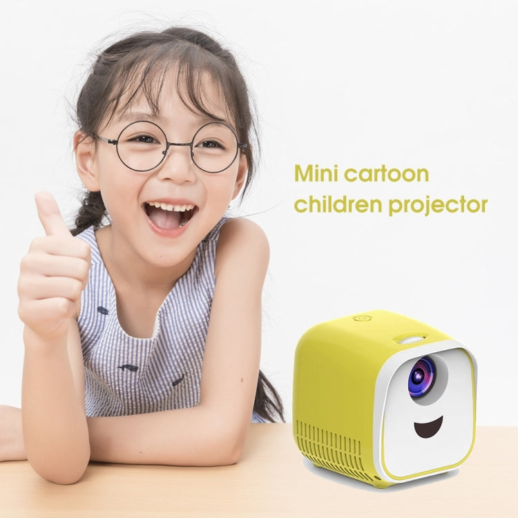 L1 Children Projector Mini LED Portable Home Speaker Projector, AU Plug(Yellow) - LED Projector by PMC Jewellery | Online Shopping South Africa | PMC Jewellery | Buy Now Pay Later Mobicred