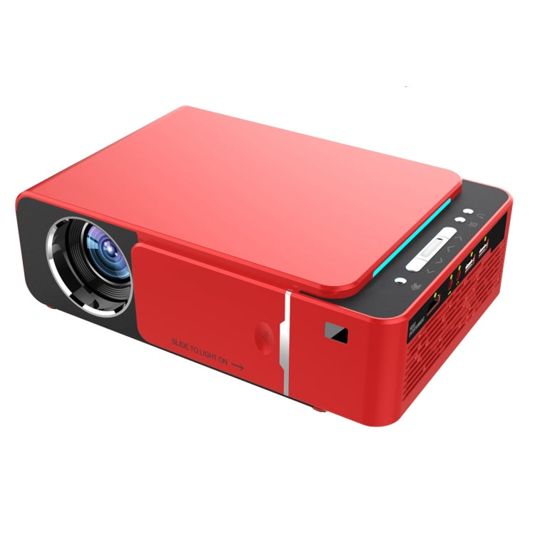 T6 3500ANSI Lumens 1080P LCD Mini Theater Projector, Standard Version, AU Plug (Red) - LED Projector by PMC Jewellery | Online Shopping South Africa | PMC Jewellery | Buy Now Pay Later Mobicred