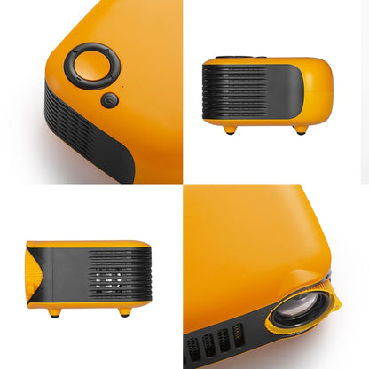 A2000 1080P Mini Portable Smart Projector Children Projector, AU Plug(Yellow) - Mini Projector by PMC Jewellery | Online Shopping South Africa | PMC Jewellery | Buy Now Pay Later Mobicred