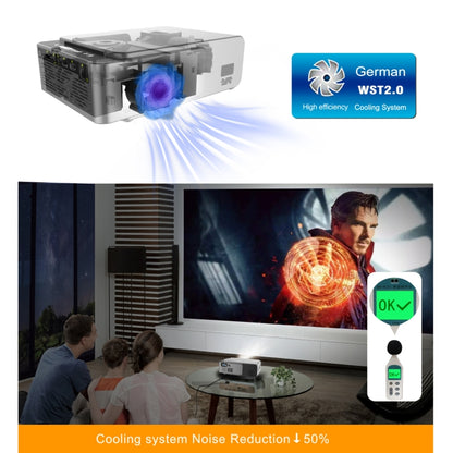 T6 2000ANSI Lumens 1080P LCD Mini Theater Projector, Phone Version, US Plug(Silver) - LED Projector by PMC Jewellery | Online Shopping South Africa | PMC Jewellery | Buy Now Pay Later Mobicred