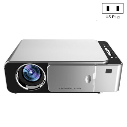 T6 2000ANSI Lumens Mini Theater Projector, Android 7.1 RK3128 Quad Core, 1GB+8GB, US Plug(Silver) - LED Projector by PMC Jewellery | Online Shopping South Africa | PMC Jewellery | Buy Now Pay Later Mobicred