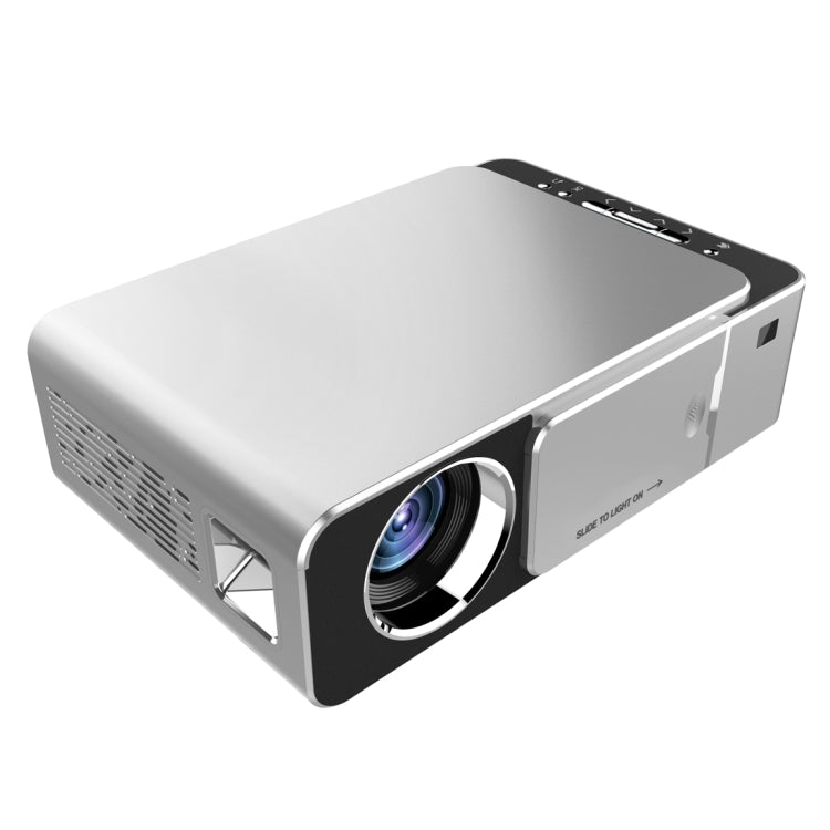 T6 2000ANSI Lumens Mini Theater Projector, Android 7.1 RK3128 Quad Core, 1GB+8GB, US Plug(Silver) - LED Projector by PMC Jewellery | Online Shopping South Africa | PMC Jewellery | Buy Now Pay Later Mobicred