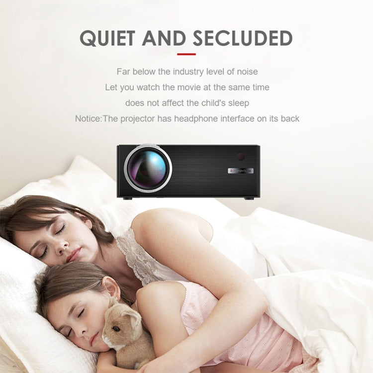 Cheerlux C7 1800 Lumens 800 x 480 720P 1080P HD Smart Projector, Support HDMI / USB / VGA / AV / SD(Black) - LED Projector by Cheerlux | Online Shopping South Africa | PMC Jewellery | Buy Now Pay Later Mobicred