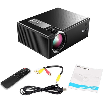 Cheerlux C8 1800 Lumens 1280x800 720P 1080P HD Smart Projector, Support HDMI / USB / VGA / AV, Basic Version (Black) - LED Projector by Cheerlux | Online Shopping South Africa | PMC Jewellery | Buy Now Pay Later Mobicred