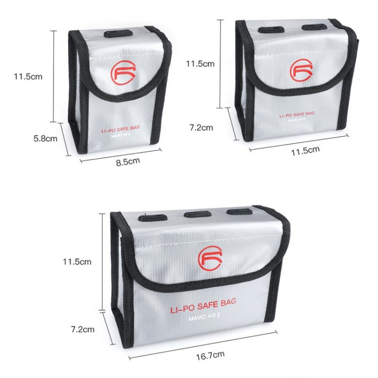 RCSTQ for DJI FPV Combo Battery Li-Po Safe Explosion-proof Storage Bag(Silver) - Case & Bags by RCSTQ | Online Shopping South Africa | PMC Jewellery