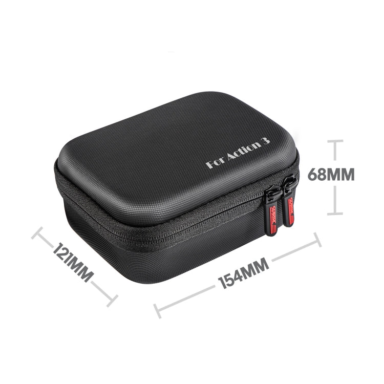For DJI Osmo Action 3 STARTRC Camera Carry Case with Carabiner & Strap (Black) - free shipping - PMC TechLife - Order now!