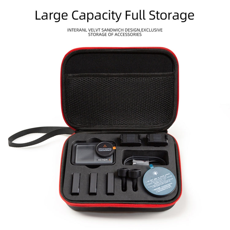 For DJI Osmo Action 3 Carrying Storage Case Bag,Size: 21x 16 x 6cm (Black) - Case & Bags by PMC TechLife | Online Shopping South Africa | PMC TechLife | Buy Now Pay Later Mobicred