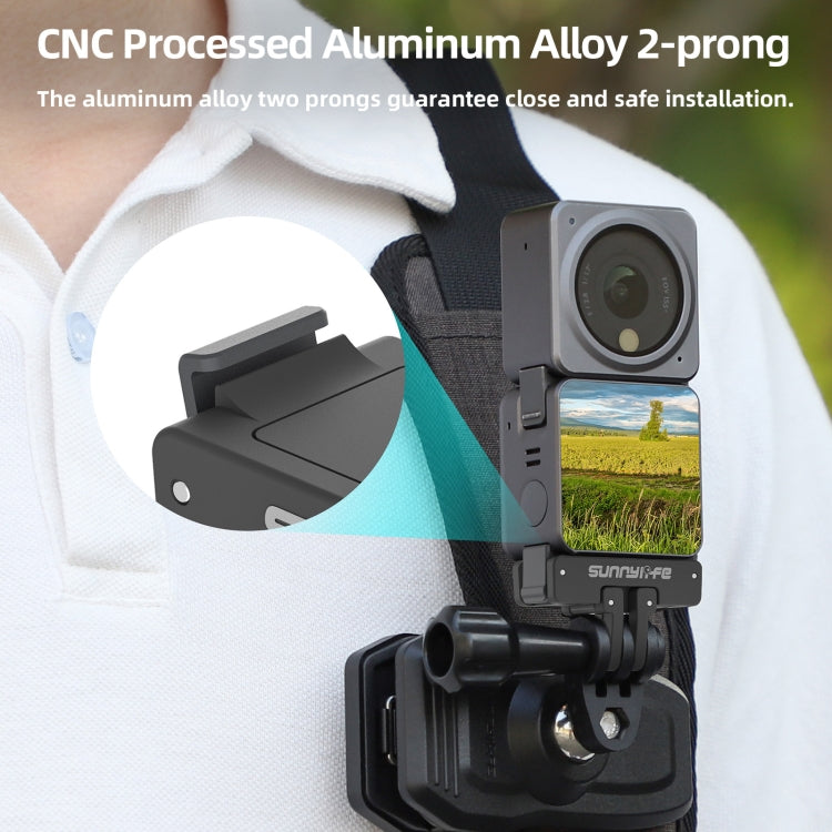 Sunnylife AD691 Magnetic Adapter Mount for DJI Action 2 / Osmo Action 3 / 4 (Black) -  by Sunnylife | Online Shopping South Africa | PMC TechLife | Buy Now Pay Later Mobicred